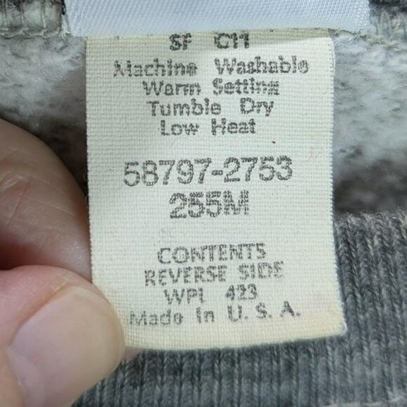 Vintage USA Olympics Sweatshirt Mens Large Gray Levi's Crewneck Made USA 80s - Picture 8 of 11